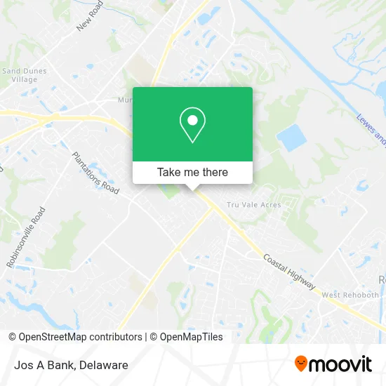 Jos A Bank map