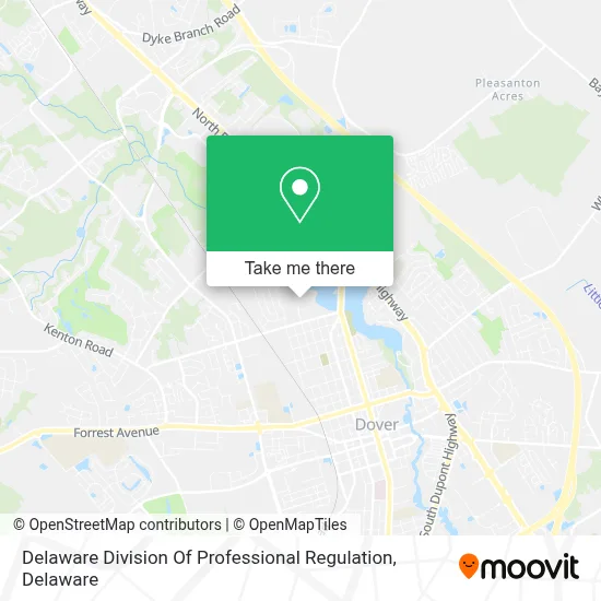 Delaware Division Of Professional Regulation map