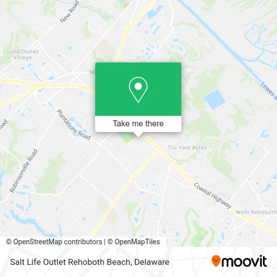 Salt Life Outlet Rehoboth Beach map