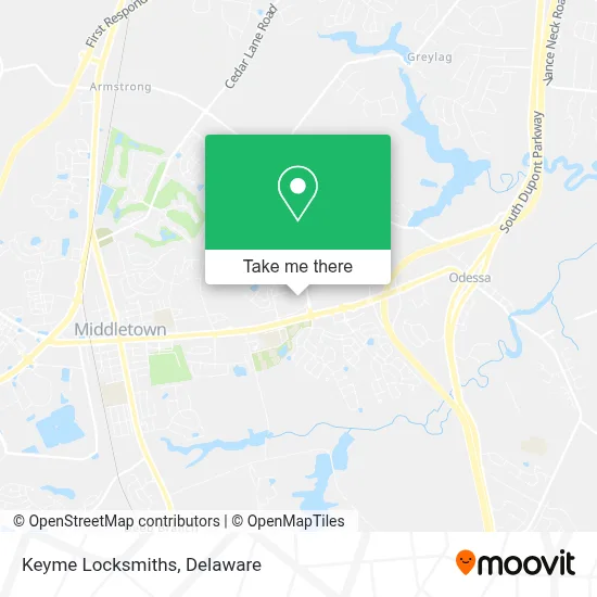 Keyme Locksmiths map