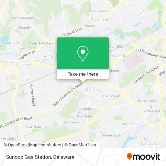 Sunoco Gas Station map
