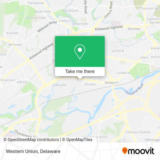 Western Union map