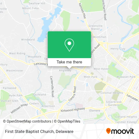 First State Baptist Church map
