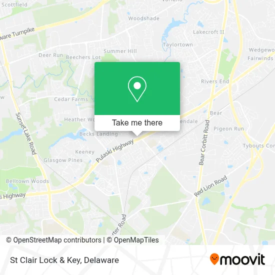 St Clair Lock & Key map