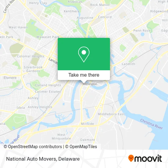 National Auto Movers map
