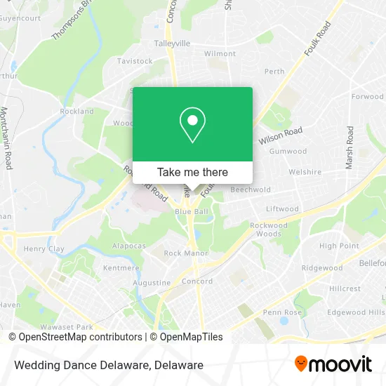 Wedding Dance Delaware map