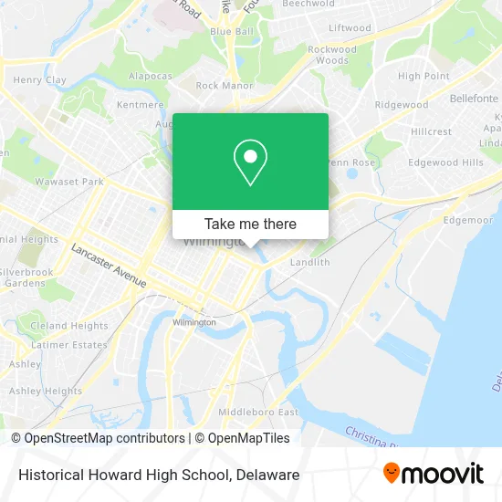 Historical Howard High School map