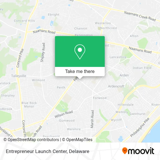 Entrepreneur Launch Center map