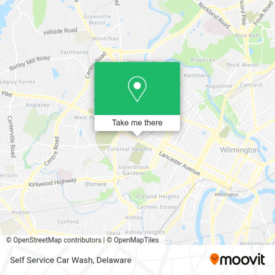 Self Service Car Wash map