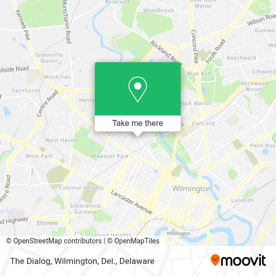 The Dialog, Wilmington, Del. map