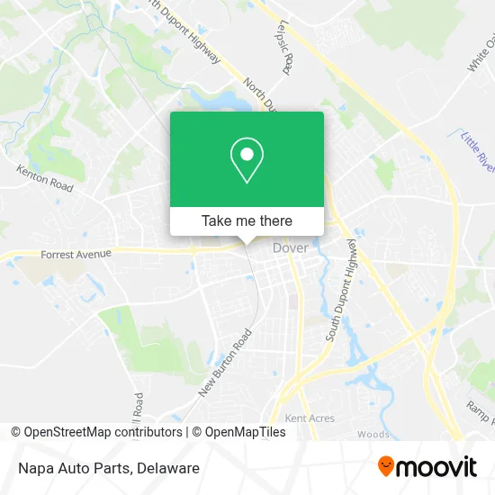 Napa Auto Parts map