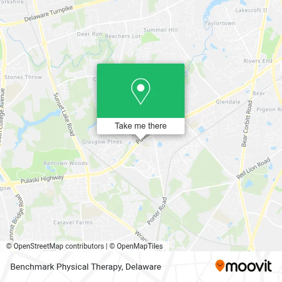 Benchmark Physical Therapy map