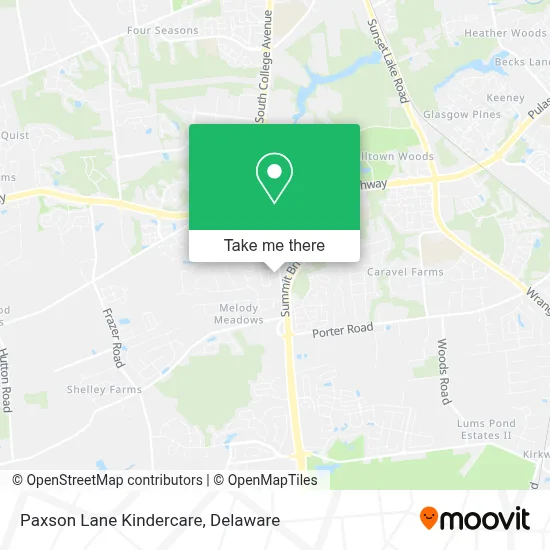 Paxson Lane Kindercare map
