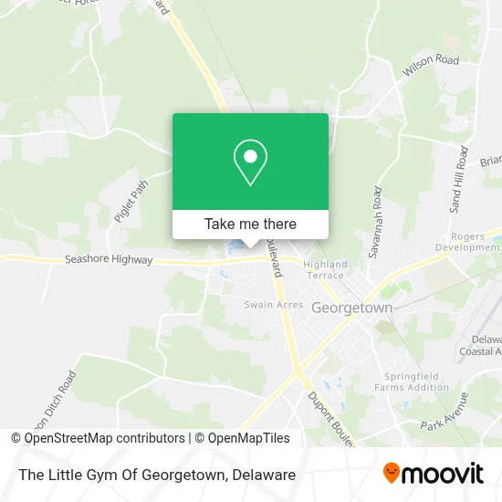 The Little Gym Of Georgetown map
