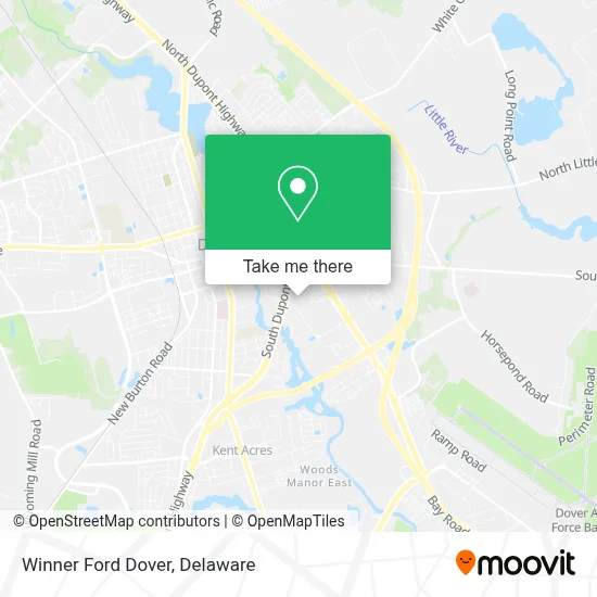 Winner Ford Dover map