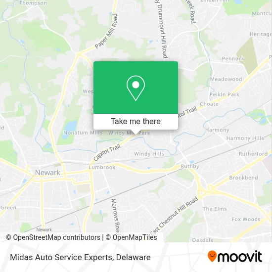 Midas Auto Service Experts map