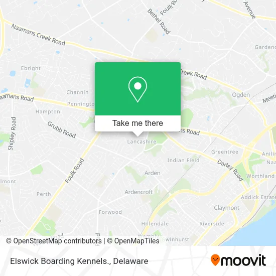 Elswick Boarding Kennels. map