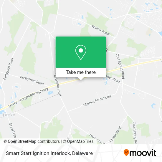 Smart Start Ignition Interlock map