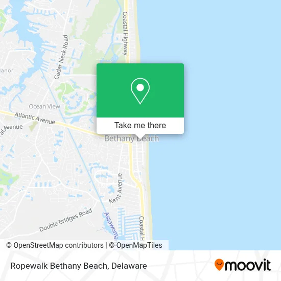 Ropewalk Bethany Beach map
