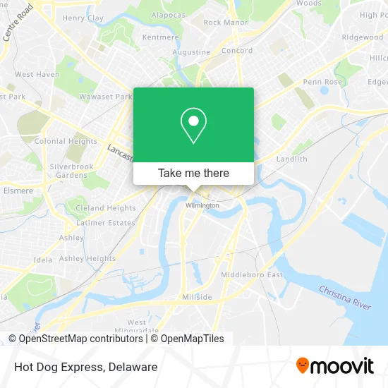 Hot Dog Express map