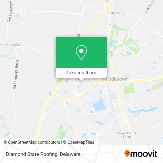 Diamond State Roofing map
