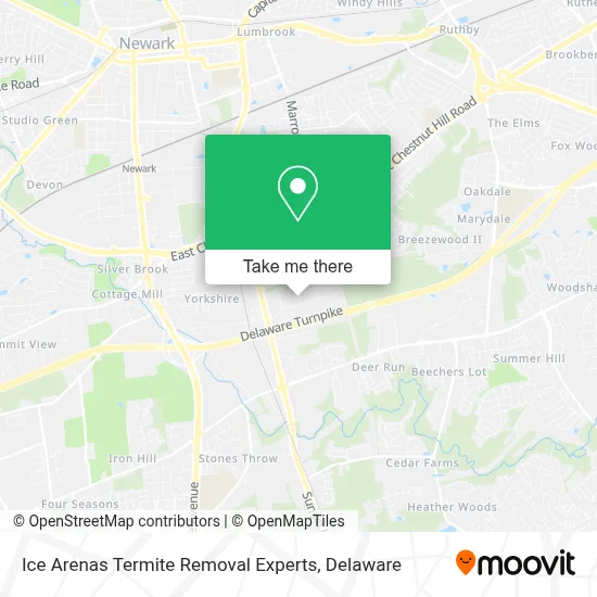 Ice Arenas Termite Removal Experts map