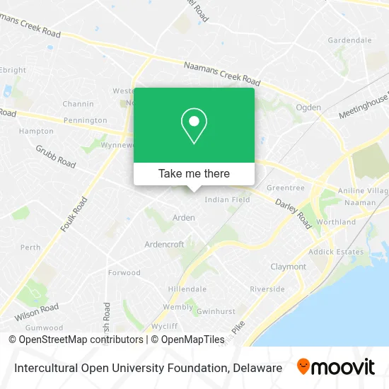 Intercultural Open University Foundation map