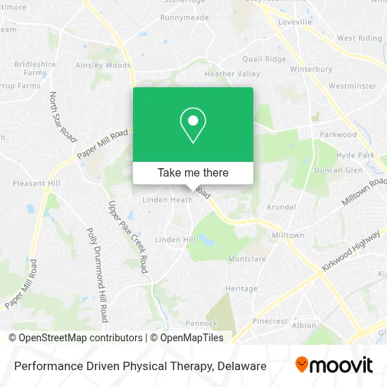 Performance Driven Physical Therapy map