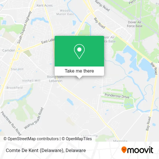 Comte De Kent (Delaware) map