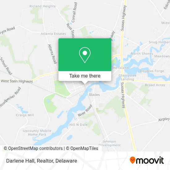 Darlene Hall, Realtor map