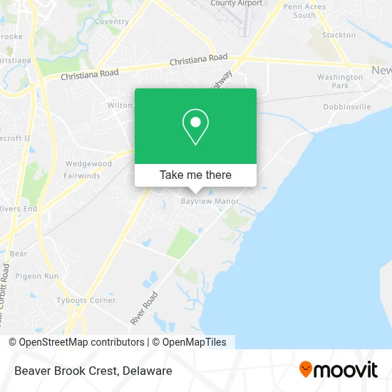 Beaver Brook Crest map