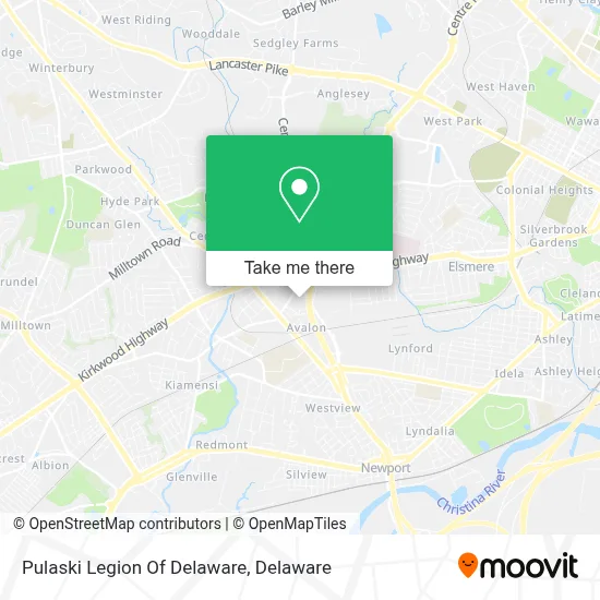 Pulaski Legion Of Delaware map