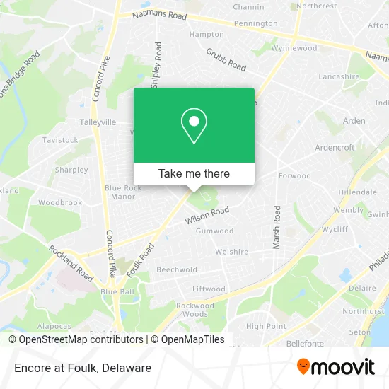 Encore at Foulk map