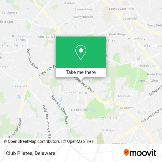 Club Pilates map