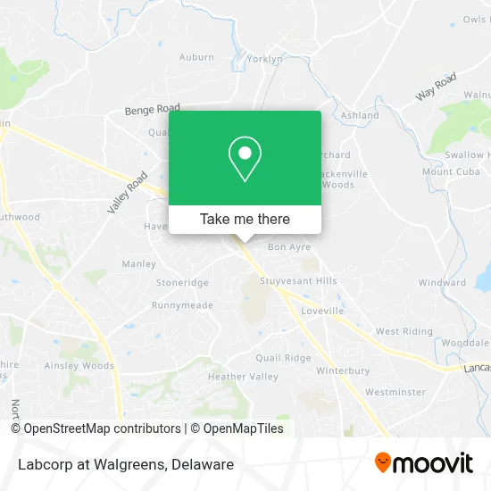 Labcorp at Walgreens map