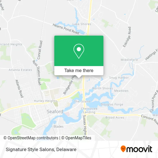 Signature Style Salons map