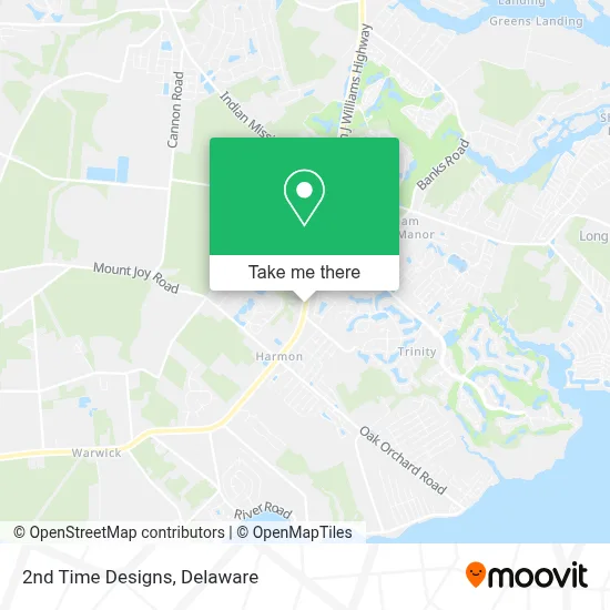 2nd Time Designs map