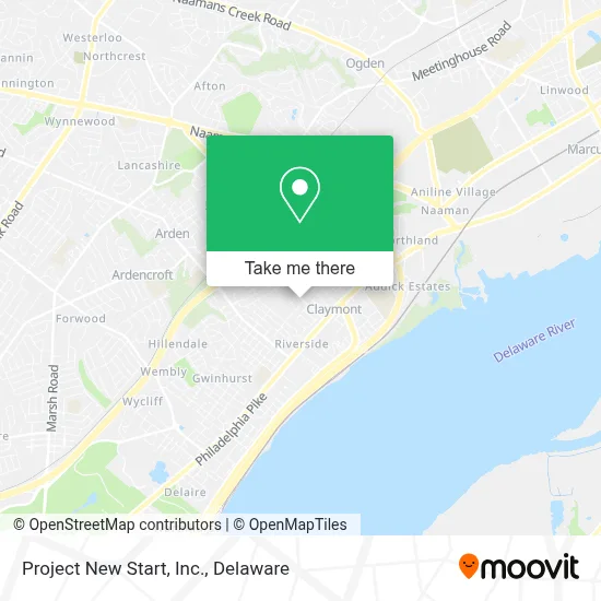 Project New Start, Inc. map