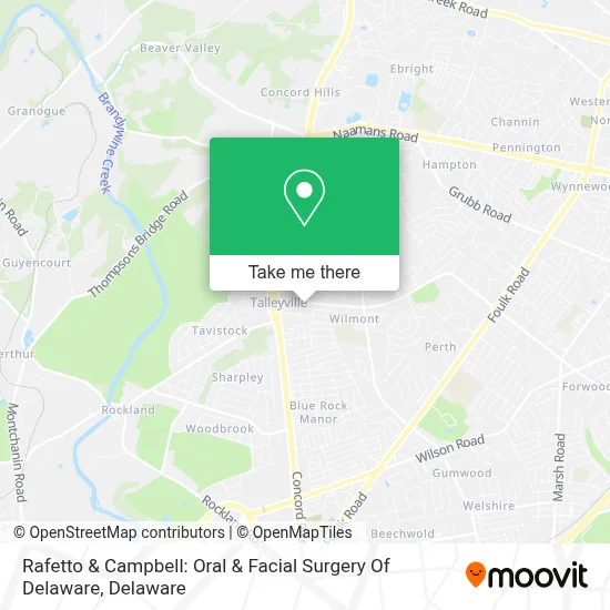 Rafetto & Campbell: Oral & Facial Surgery Of Delaware map