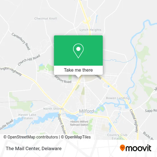 The Mail Center map