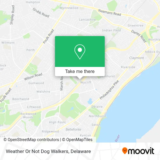 Weather Or Not Dog Walkers map