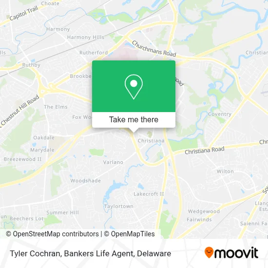 Tyler Cochran, Bankers Life Agent map