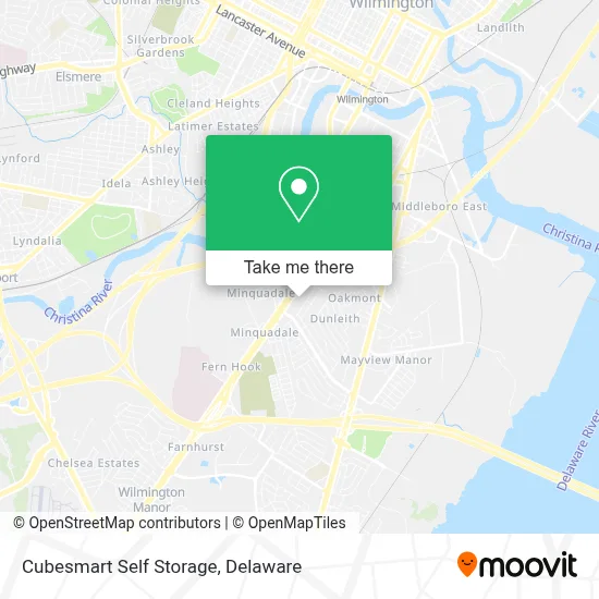 Cubesmart Self Storage map