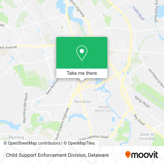 Child Support Enforcement Division map