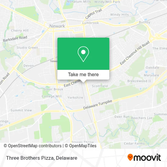 Three Brothers Pizza map