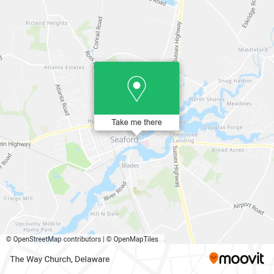 The Way Church map
