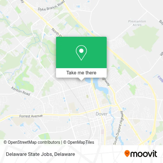 Delaware State Jobs map
