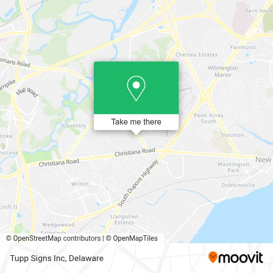 Tupp Signs Inc map
