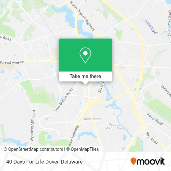 40 Days For Life Dover map