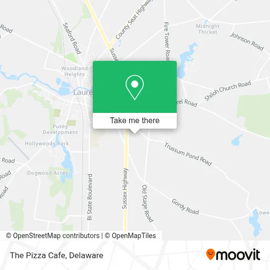 The Pizza Cafe map